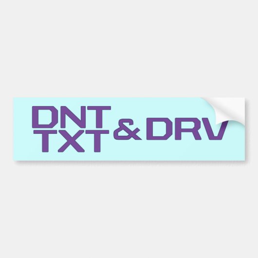 DNT TXT U. DRV AUTOAUFKLEBER (Vorne)