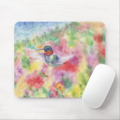 DNW Kolibri-Wasser-Farbmausunterlage Mousepad (Mit Mouse)