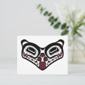 DNW Wolf Post Card Postkarte (Stehend Vorderseite)