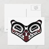DNW Wolf Post Card Postkarte (Vorne/Hinten)