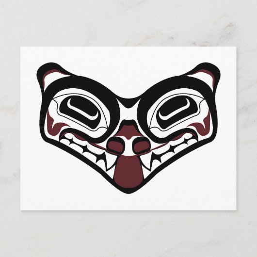 DNW Wolf Post Card Postkarte (Vorderseite)