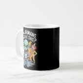 Do All Humans Dress Like This_ – Funny Alien Hallo Kaffeetasse (Vorderseite Links)