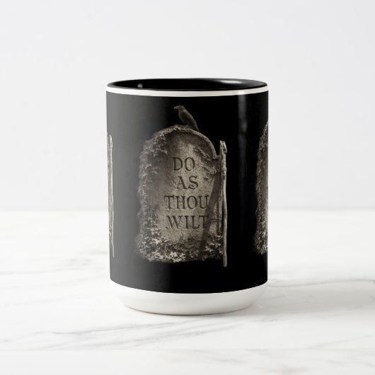 Do As Thou Wilt Zweifarbige Tasse (Mittel)