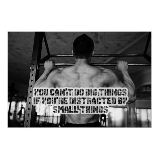 Do Big Things Motivational Poster (Vorderseite)