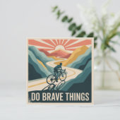 Do Brave Things Feiertagskarte (Stehend Vorderseite)