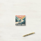 Do Brave Things Post-it Klebezettel (Auf Schreibtisch)