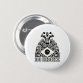 Do Bronx Favela Mixed Martial Arts Bjj Kickboxing Button (Vorne & Hinten)
