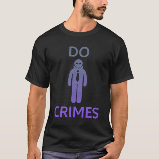 DO CRIMES Edgy Trendy Gen Z T-Shirt (Vorderseite)