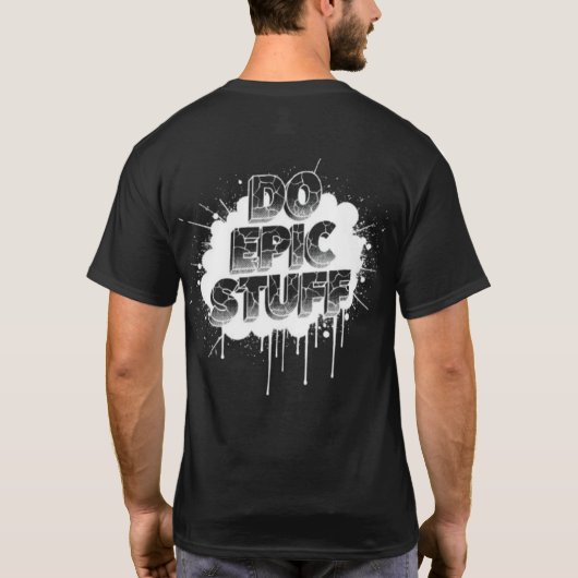 DO EPIC STUFF – Fearless Text Art W T-Shirt (Rückseite)