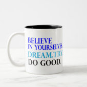 Do Good BMW Mr. Feeny Final Advice 90s Sitcom Zweifarbige Tasse (Links)