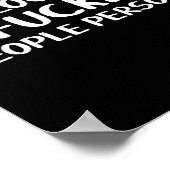 Do I Look Like A Foring People Person Poster (Ecke)