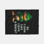 Do I-look Like I Give A Duck Funny Sarcastic-duck  Fleecedecke (Vorderseite (Horizontal))