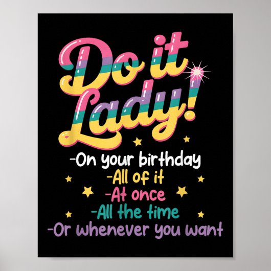 Do I T Lady On Your Birthday Whenever You Want Hum Poster (Vorne)