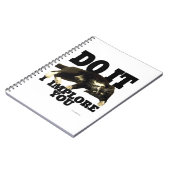 Do it Cool Tuxedo Cat Foto Motivation Notizblock (Linke Seite)