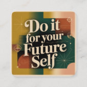 Do It For Your Future Self Begleitkarte (Vorderseite)