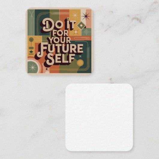 Do It For Your Future Self Begleitkarte (Vorne/Hinten)