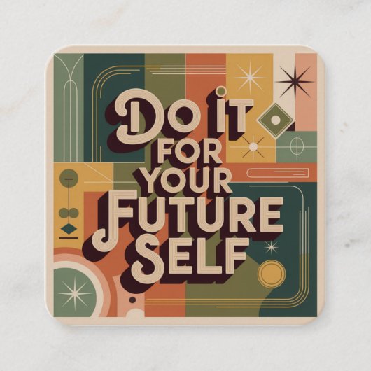 Do It For Your Future Self Begleitkarte (Vorderseite)