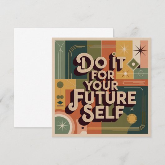 Do It For Your Future Self Einladung (Vorne/Hinten)