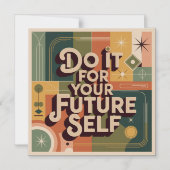 Do It For Your Future Self Magneteinladung (Vorderseite)