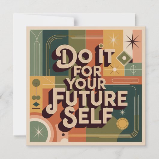 Do It For Your Future Self Magneteinladung (Vorderseite)