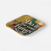 Do It For Your Future Self Pappteller (Gewinkelt)