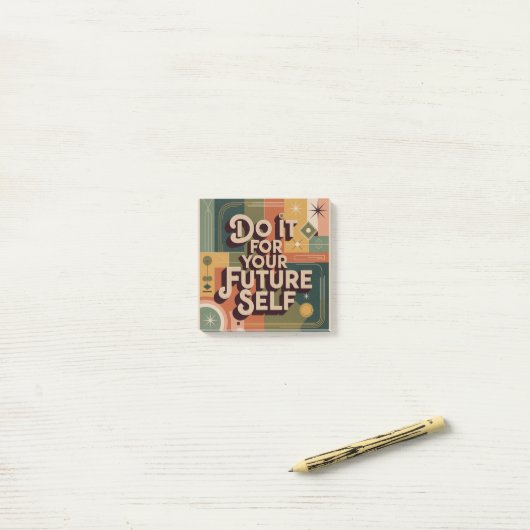 Do It For Your Future Self Post-it Klebezettel (Auf Schreibtisch)