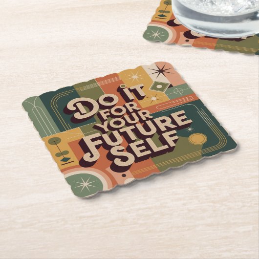 Do It For Your Future Self Untersetzer (angewinkelt)