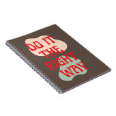Do it - Good Vibes Message Spiral Notebook Notizblock (Rechte Seite)