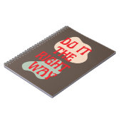 Do it - Good Vibes Message Spiral Notebook Notizblock (Linke Seite)
