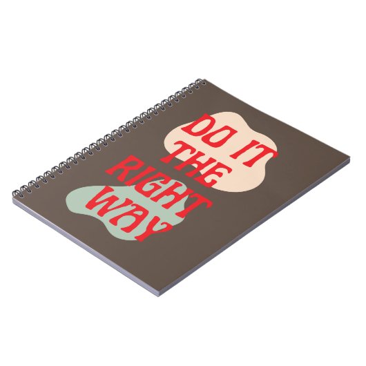 Do it - Good Vibes Message Spiral Notebook Notizblock (Linke Seite)