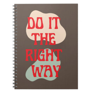 Do it - Good Vibes Message Spiral Notebook Notizblock