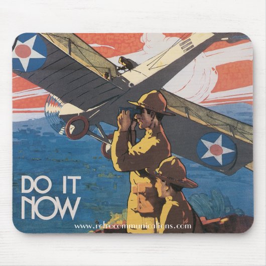 "Do it JETZT" Erster Weltkrieg Poster Mousepad (Vorne)