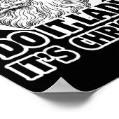 Do It Lady It's Christmas Funny Holiday Festive  Poster (Ecke)