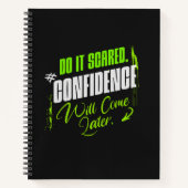 Do It Scared – Motivational Confidence for Goals Notizblock (Vorderseite)