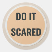 DO IT SCARED Sticker (Vorderseite)
