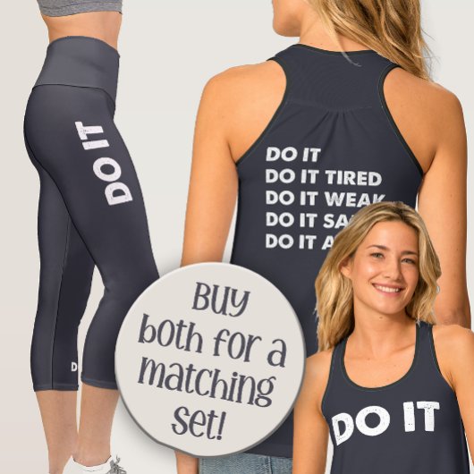 DO IT Women's Exercise Capri Leggings