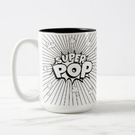 Do It Yourself! Black & White SUPER POP! Punny Zweifarbige Tasse