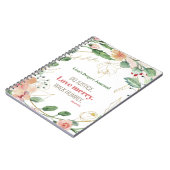 Do Justice Floral Micah 6:8 Personalisiertes Gebet Notizblock (Linke Seite)