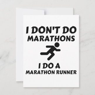 DO MARATHON RUNNER DANKESKARTE