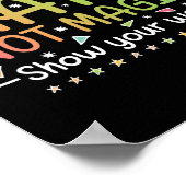 Do Math Not Magic Funny Math Teacher Back To Schoo Poster (Ecke)