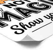 Do Math Not Magic Funny Math Teacher Back To Schoo Poster (Ecke)