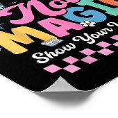 Do Math Not Magic Funny Math Teachers Student Back Poster (Ecke)