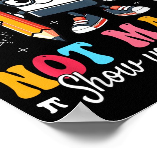 Do Math Not Magic Math Teacher Poster (Ecke)