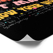 Do Math Not Magic Retro Math Teacher Gift Funny Qu Poster (Ecke)