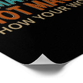 Do Math Not Magic Show Your Work Joke Lover Teache Poster (Ecke)
