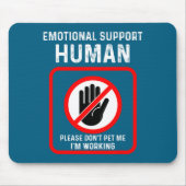Do Me Emotional Support Human Halloween Costume Mousepad (Vorne)
