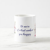 "Do more.." - Glück blüht Kaffee-Tasse Kaffeetasse (Mittel)