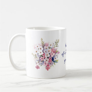 "Do more.." - Glück blüht Kaffee-Tasse Kaffeetasse
