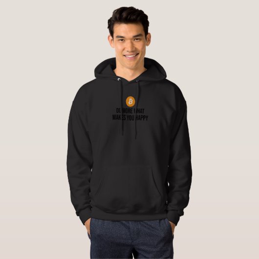 Do more of happiness Bitcoin BTC Hoodie (Vorne ganz)