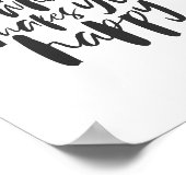 Do more of what makes you happy - Motivational Art Poster (Ecke)